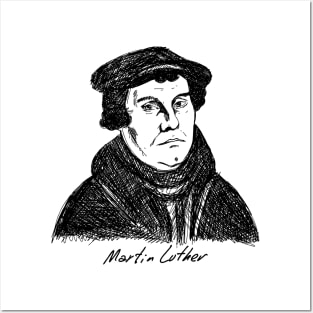 Martin Luther. Christian figure. Posters and Art